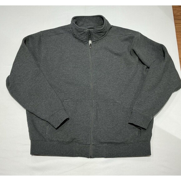 L.L. Bean Other - LL Bean Sweatshirt Mens XL Gray Fleece Lined Fill Zip Mock Neck